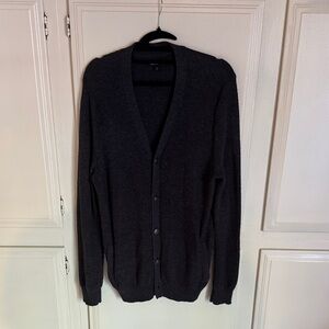 Marc Anthony Dark Gray Cardigan Sweater Long Sleeve Button Up Men’s XL